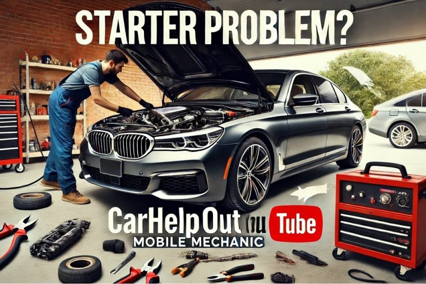 2007 BMW 750i Starter Replacement Tricky Car Problem | Mobile Mechanic Dallas