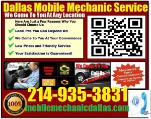 Mobile Mechanic NorthRichlandHills Texas Auto Car Repair Service shop on wheels