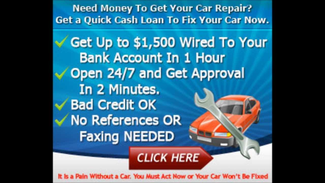 Auto Repair Loan For Bad Credit Financing In Dallas Texas