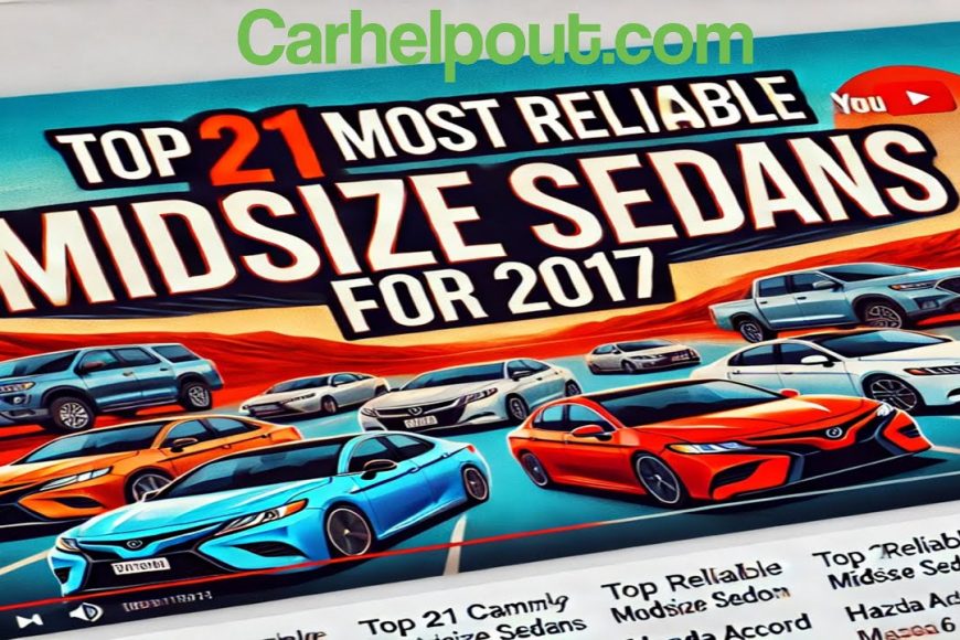 Top 21 Most Reliable Midsize Sedan Vehicle for 2017 | Mobile Mechanic Dallas